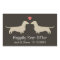 Dachshund Silhouettes with Heart and Text