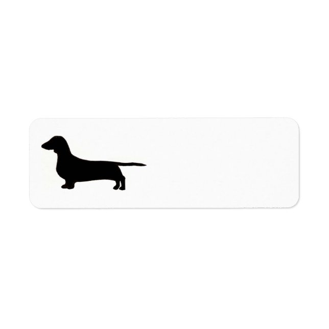 dachshund silo black.png return address label (Front)