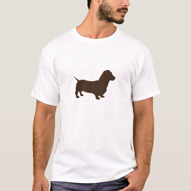 Dachshund Simple - Customised T-Shirt (Front)