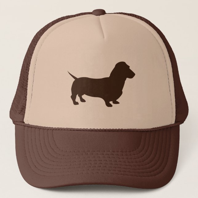 dachshund_simple trucker hat (Front)