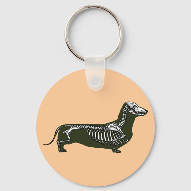 dachshund skeleton key ring (Front)