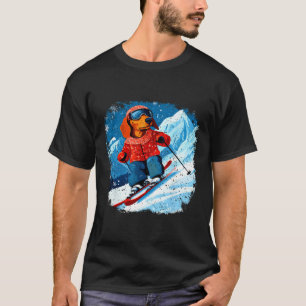 Dachshund Ski T-Shirt