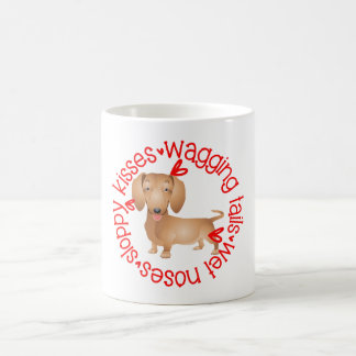 Dachshund, sloppy kisses coffee mug