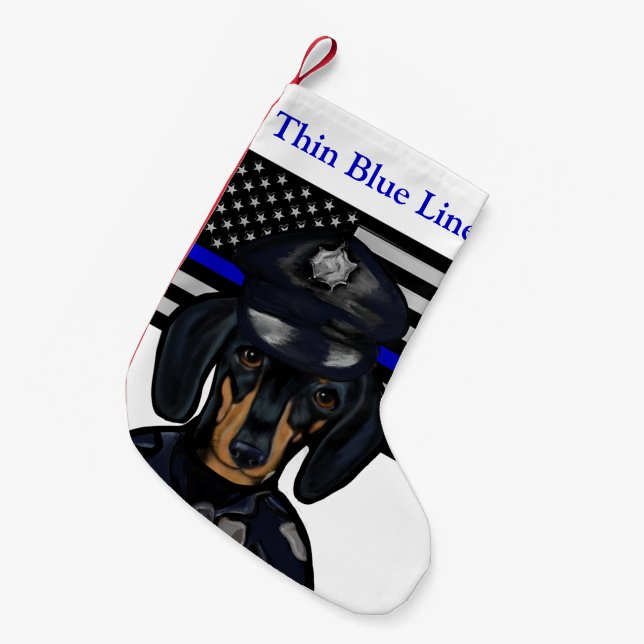 Dachshund Small Christmas Stocking (Front (Hanging))