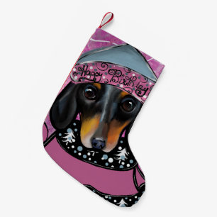 DACHSHUND SMALL CHRISTMAS STOCKING