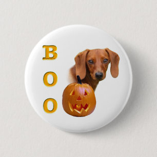 Dachshund (smooth) Boo 6 Cm Round Badge