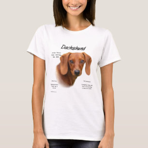 Dachshund (smooth) History Design T-Shirt