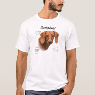 Dachshund (smooth) History Design T-Shirt