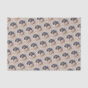 Dachshund (Smooth) Painting - Original Dog Art Tissue Paper