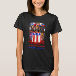 Dachshund Squad Happy Independence Day 4th Of July T-Shirt