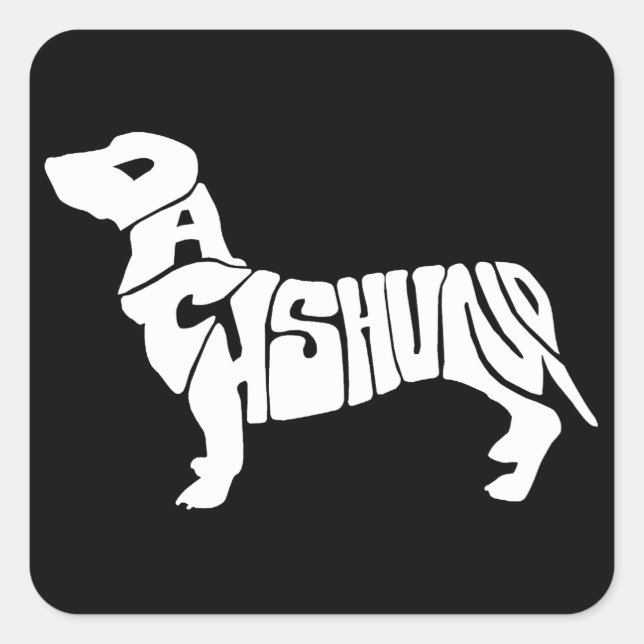 Dachshund Square Sticker (Front)
