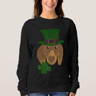 Dachshund St Patricks Day Shamrock Dachshund St Pa Sweatshirt