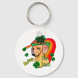Dachshund St Patricks Key Ring