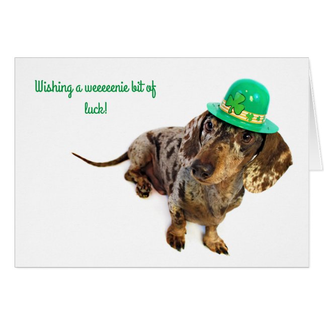 Dachshund St. Patty's Day (Front Horizontal)