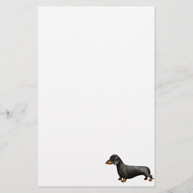 Dachshund Stationery (Front)