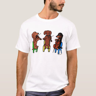 Dachshund String Trio Musicians Tshirt