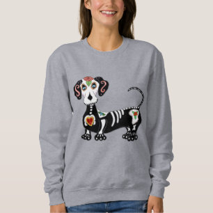 Dachshund Sugar Skull Sweatshirt