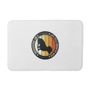 Dachshund Sunset Shirt Vintage Dog Lover Design_1 Bath Mat