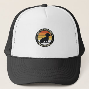 Dachshund Sunset Shirt Vintage Dog Lover Design_1 Trucker Hat