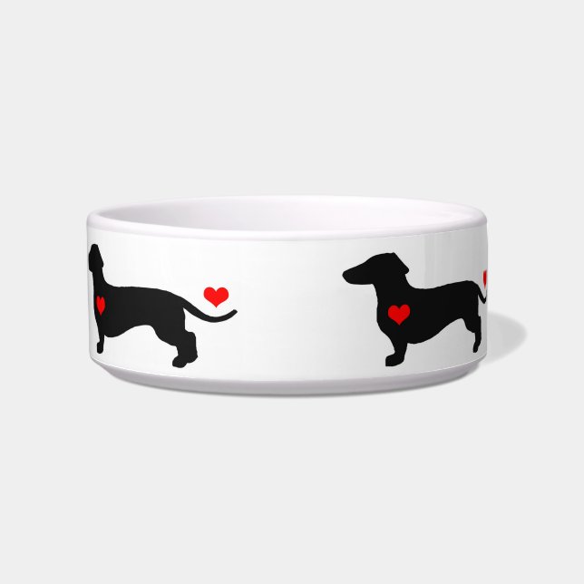 Dachshund Sweetheart Bowl (Front)