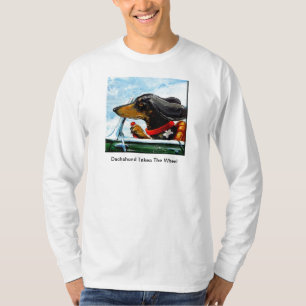 Dachshund Takes The Wheel T-Shirt