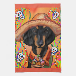 DACHSHUND     TEA TOWEL