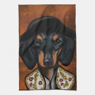 DACHSHUND          TEA TOWEL