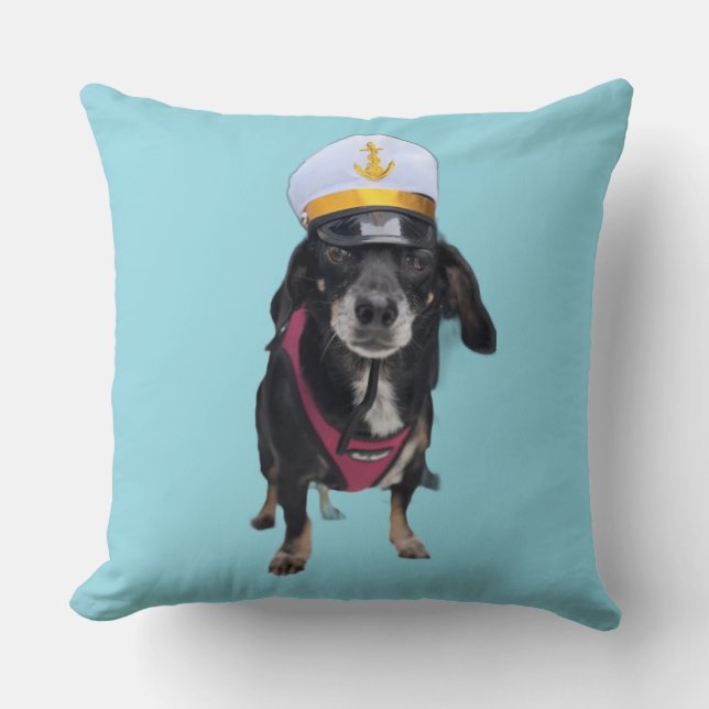 Dachshund the Sailor Cushion (Front)