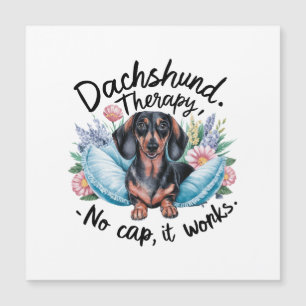 Dachshund Therapy No Cap It Works Magnetic Invitation