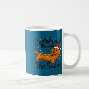 Dachshund Through The Snow Christmas Pajama Toddle Coffee Mug