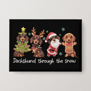 Dachshund Through The Snow Funny Christmas Dogs