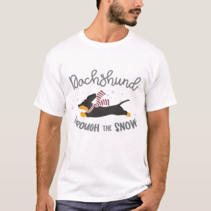 Dachshund Through the Snow - GraphicLoveShop T-Shirt