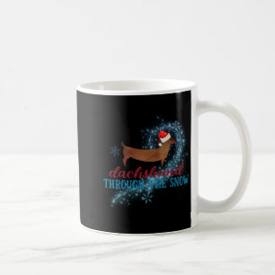 Dachshund Through The Snow Santa Dog Christmas T S Coffee Mug
