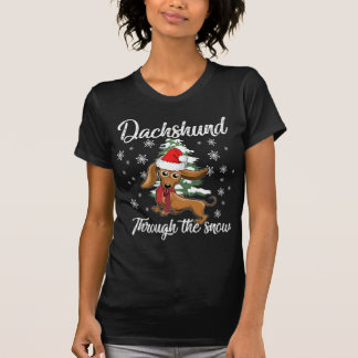 Dachshund Through The Snow T-Shirt