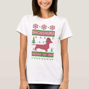 Dachshund Through The Snow T-Shirt