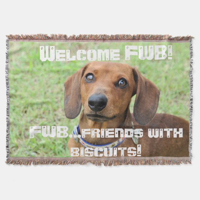 Dachshund Throw Blanket (Front)
