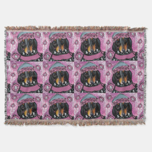 DACHSHUND  THROW BLANKET
