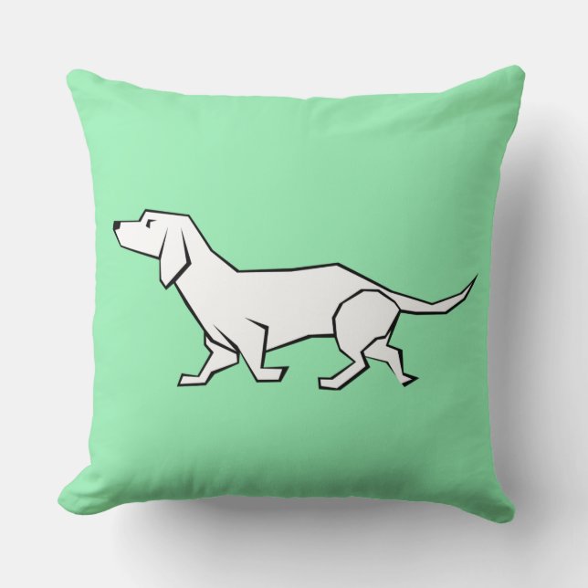 Dachshund Throw Pillow (Front)