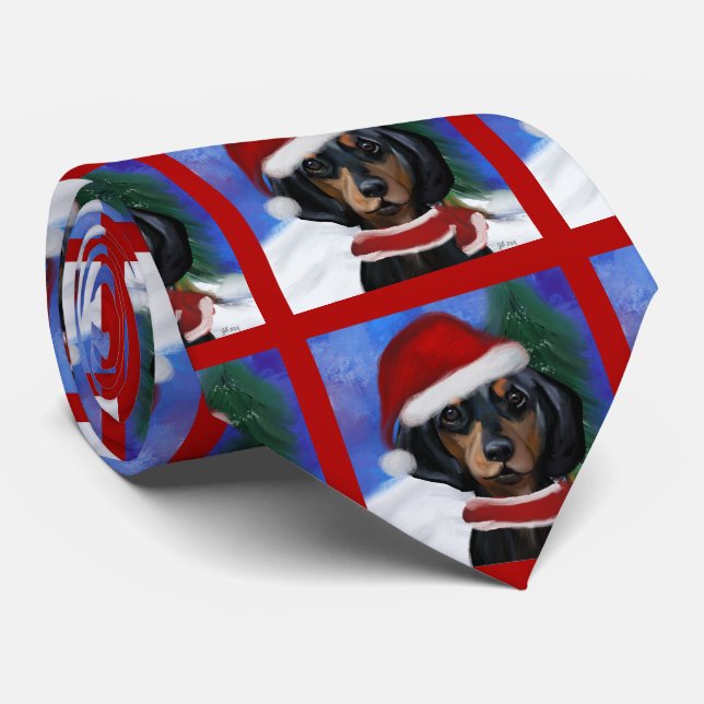 Dachshund  tie (Rolled)