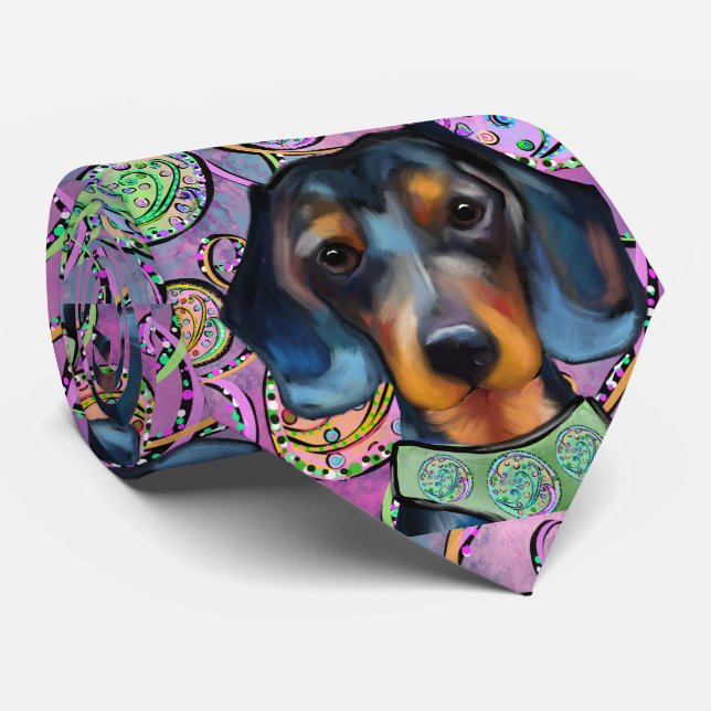 DACHSHUND  TIE (Rolled)