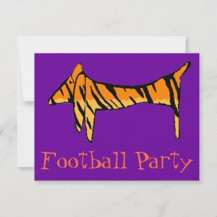 Dachshund Tiger Party Invitation