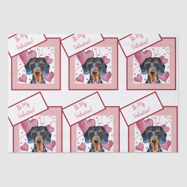  Dachshund   Tissue Paper (Front)