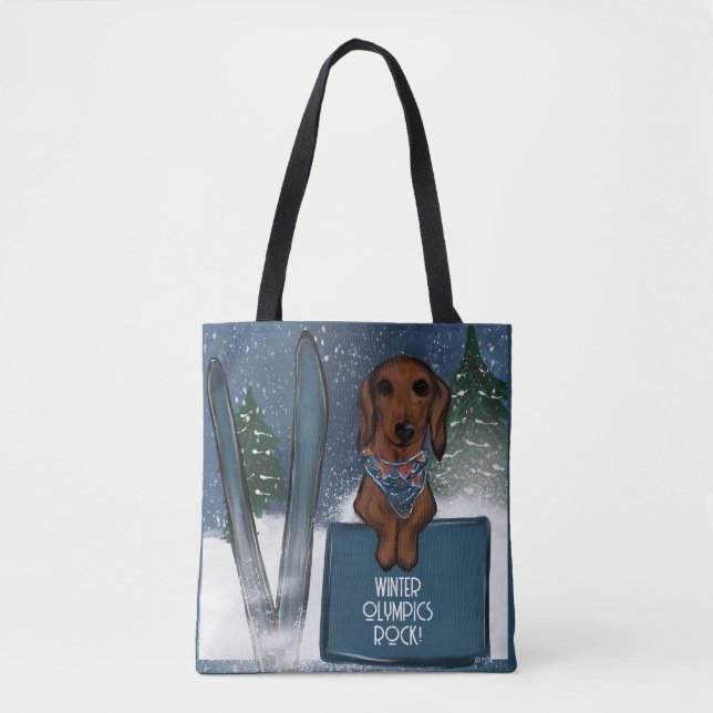 DACHSHUND  TOTE BAG (Front)