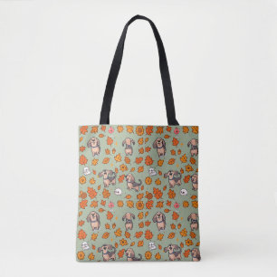 Dachshund Tote Bag Halloween Kawaii Cute Dog Lover
