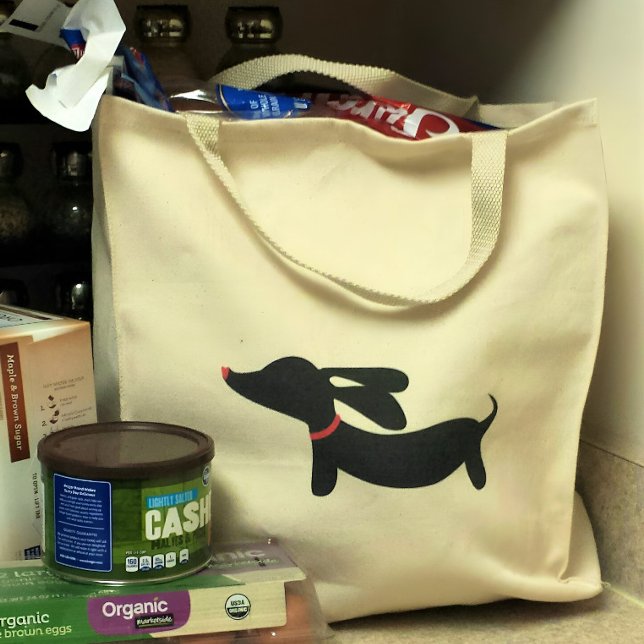 Dachshund Tote Bag | Simple Style for Doxie Moms (Dachshund tote bag)