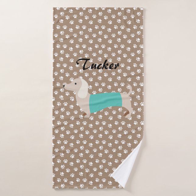 Dachshund Towel (Bath Towel)