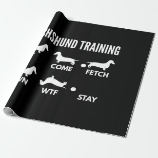 Dachshund Training Dachshund Dog Wrapping Paper