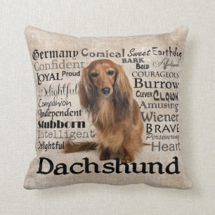 Dachshund Traits Pillow