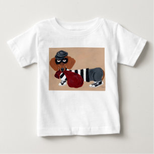  Dachshund Treat Thief burglar Baby T-Shirt