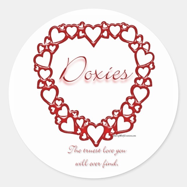 Dachshund True Love - Sticker (Front)